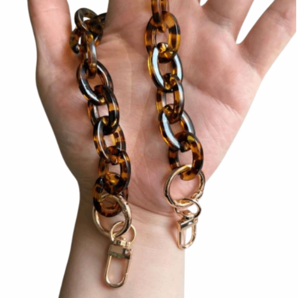 

Сумка-мессенджер в стиле ретро, цепочка, леопардовая цепочка для сумки, подвески-шармы для сумки, цепочка-подвеска для сумки, замена для сумочки 37cm-Style 2