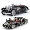 1/24 Mercedes Benz 1936 500K Classic Vintage Alloy Diecast Car Model Sound Car