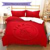 AFC Ajax Custom Name Pattern Bedding,Quilt Set Quilt Cover Pillowcase Home Birthday Gift(1 * Duvet Cover + 2 * Pillowcase, Without Core)