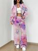 1116 New Popular Autumn and Winter New European and American Women's Clothing Flower Printing Suit Women