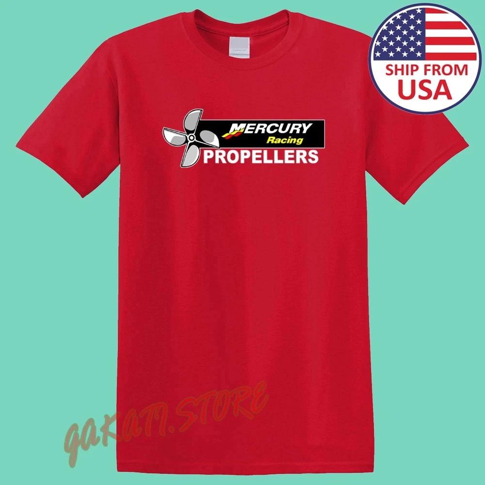 Mercury Racing Propellers Boat Men s Red Size S-5XL XL