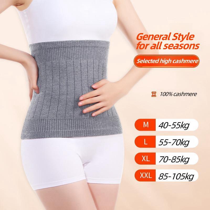 Cashmere Waist Belts with 100% cashmere Thicken Thermal Cashmere Waist Warmer Lumbar Support Belt Cold Stomach Protection Sport