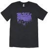 Men's Black Sabbath Faded Distressed Purple Graffiti Logo T-shirt  Black