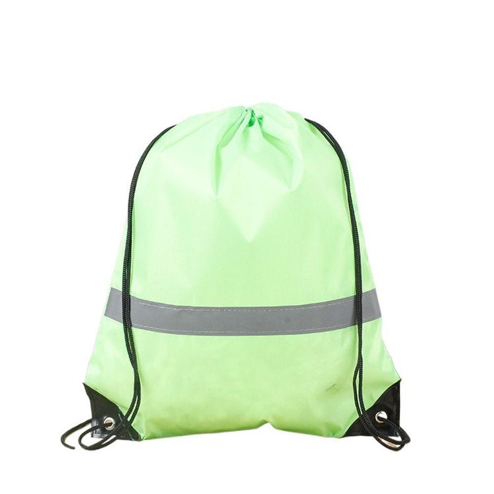 New Ruched Nylon Drawstring Backpacks Canves Sports Fitness Shoulder Bags Large Capacity Students School Bag