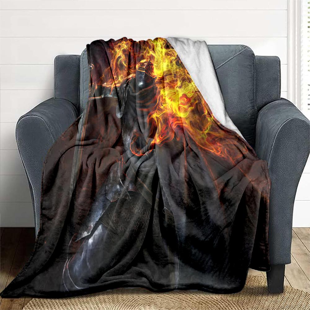 Elden Ring Flannel Blanket, High quality Comfortable for All Seasons, Home Decor, Warmth and Comfort
