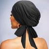 Für Bestseller Langschwanz Gestreifte Kopftuch Mütze Fliege Elastisches Band Atmungsaktive Basecap Heimgebrauch Turban Stil Chemotherapie