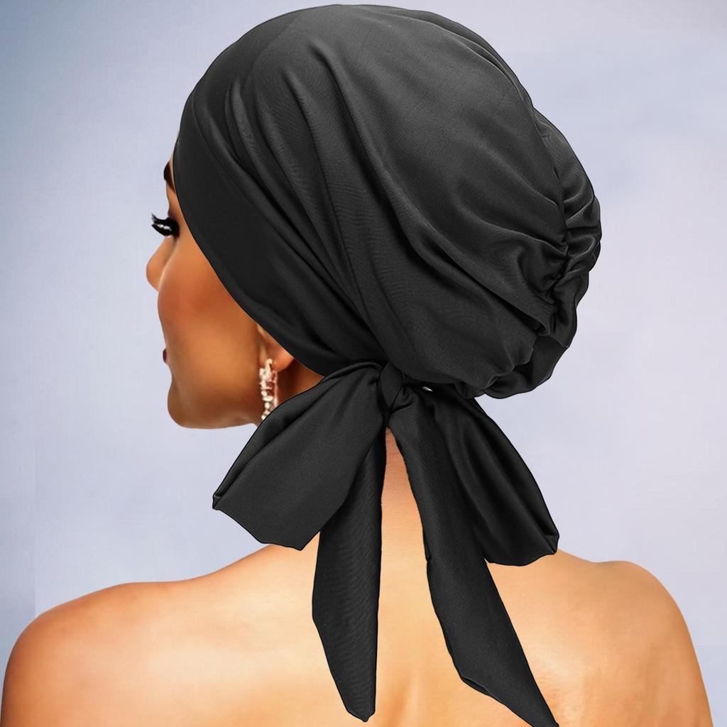 Für Bestseller Langschwanz Gestreifte Kopftuch Mütze Fliege Elastisches Band Atmungsaktive Basecap Heimgebrauch Turban Stil Chemotherapie