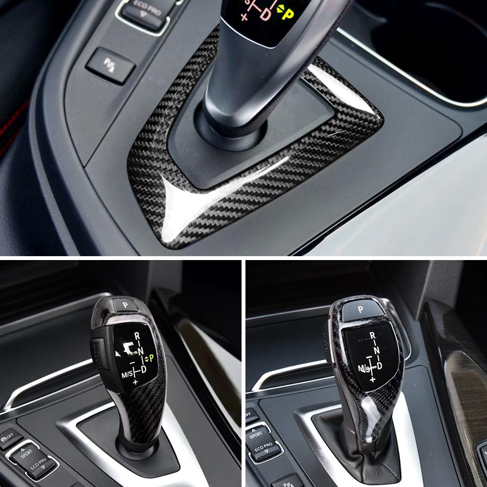 Collier de levier de vitesse en fibre de carbone pour BMW F30 F10 F15 F07 F20 F21 F22 F32 F34 F35 5GT