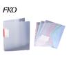File Pockets 11 Hole Expandable Binder Folders for 2/3/4 Ring Document Pouch, Plastic Envelopes Green Organizer Pocket with Snap Button &
