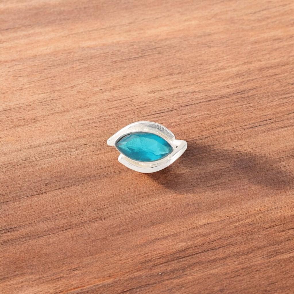 Apatite Gemstone 925 Sterling Silver Jewelry Handmade Ring For Anniversary Gift RR-60-11