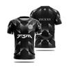 2024 Nova Camiseta Uniforme da Equipe TSM Esports PUBG CS GO Jogos Competição Camisa T-shirt Respirável Secagem Rápida Masculino Menino Roupa de Treino