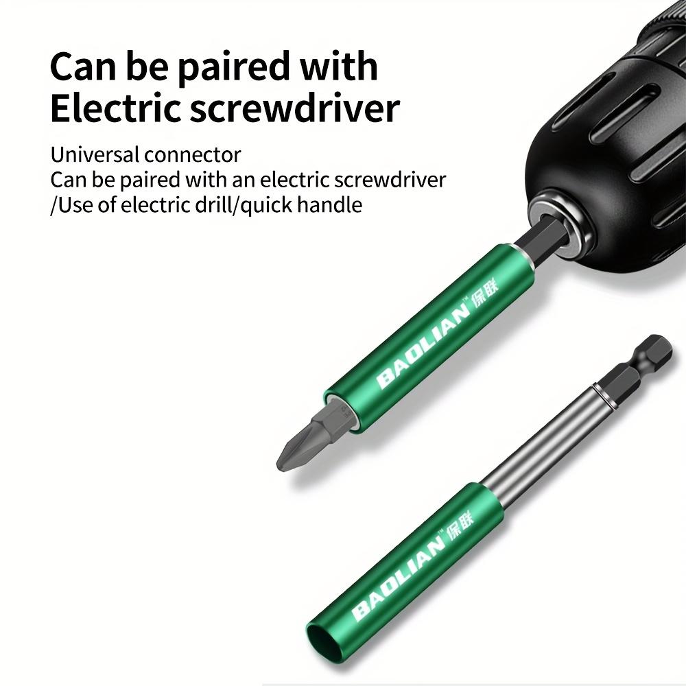 Heavy-Duty Magnetic Drill Bit Extension Rod – Adjustable Length Hex Wrench with Ergonomic Grip & Durable Metal Construction