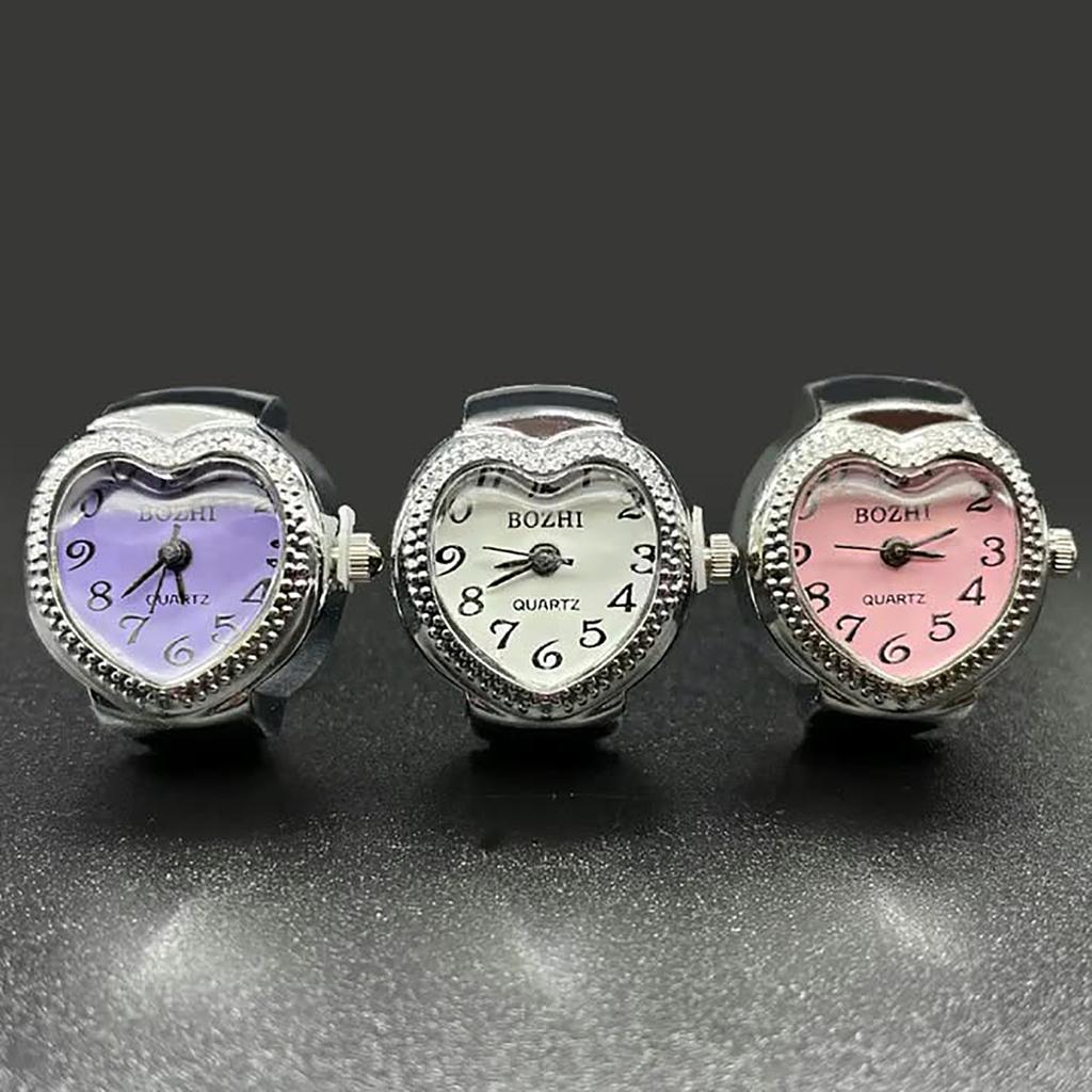 Ring Watch Fashion Square Ring Shape Watch Personality Creative Retro Style Ring Electronic Watch