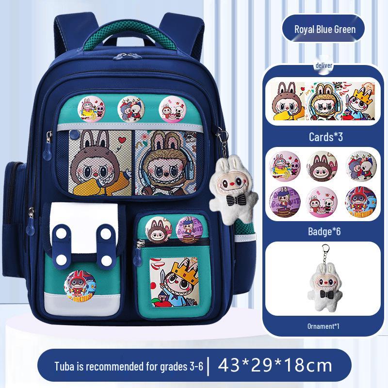 Lightweight Large Capacity Backpack for Grade 1-6 Students, Boys or Girls