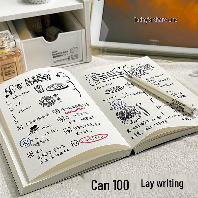 A5 2023 Extra dickes Notizbuch - Klein, Einfach Ins-Stil für Schüler