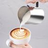 Stainless Steel Milk Frother Pitcher - Coffee Latte Art Jug with Measurement Mark Practical Espresso Barista Tool for Kitchen