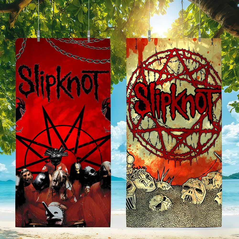 Rock Band S-Slipknot Towel Beach Towel Travel Lightweight Skin Friendly for Pool Beach Camping Cruise Summer
