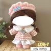 20Cm For Cotton Doll Plush Clothes Winter Outfit Lovely Doll Clothes Accessories For 20Cm Plush Cotton Doll Dress Up Diy Toys