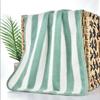 Striped Face Towel and Bath Towel Absorbent, Breathable Bath Towel and Hair Towel for Adults