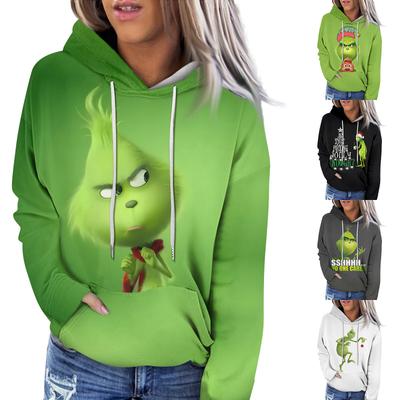 Women's Fashion Casual Long Sleeve Christmas Printed Sweatshirt