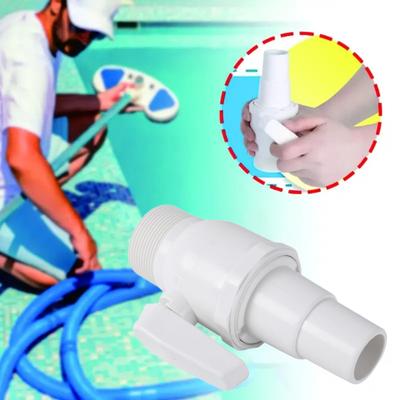 Valvola Pompa Piscina 1,5-1,25 Pollici Valvola a Sfera a 2 Vie Pressione Nominale 50 PSI Regolazione Flusso Acqua Valvola Piscina per Piscine Filtri Skimmer