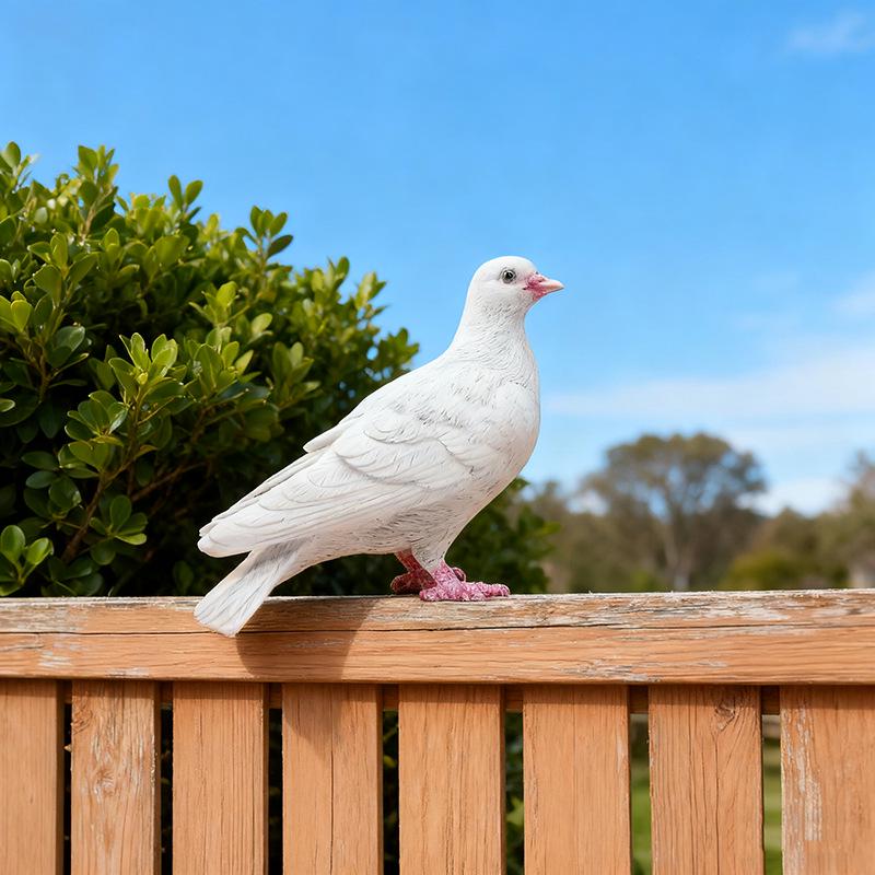 White Dove of Peace Statue - Valentine s Wedding & Garden Decoration