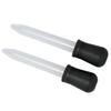 2pcs Liquid Dropper 5ml Capacity Safe Reliable Light Weight Compact Portable Pipettes for Scientific ExperimentsBlack