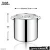 Rudolf Commercial Stainless Steel Multi-Purpose Pot with Lid