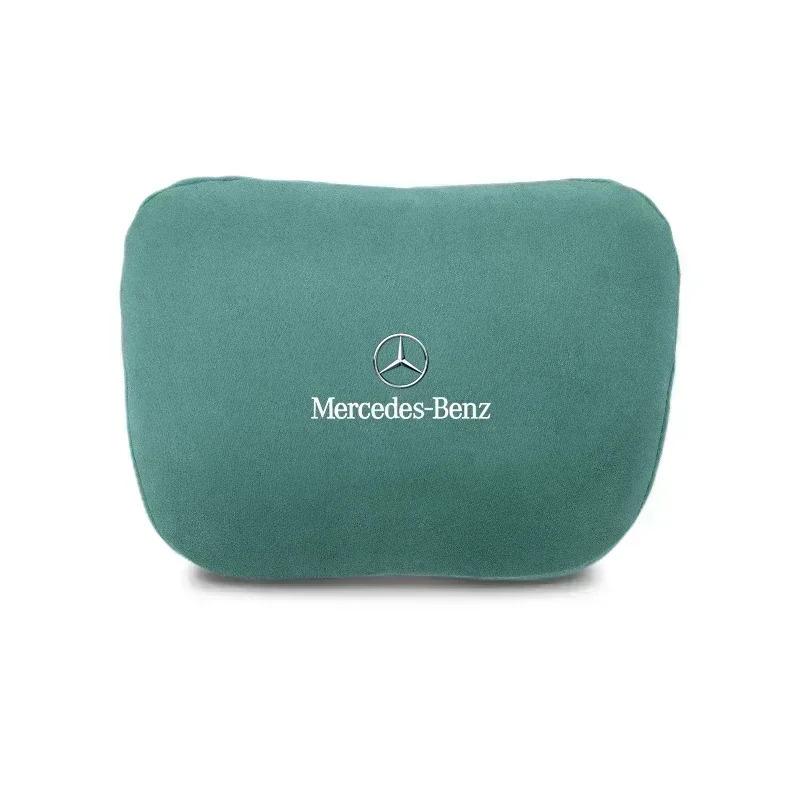 CQT1 High Quality Car Headrest Neck Support Seat Soft Lumbar Pillow For Mercedes Benz AMG W204 W205 W203 W211 W212 W213 W201 W210