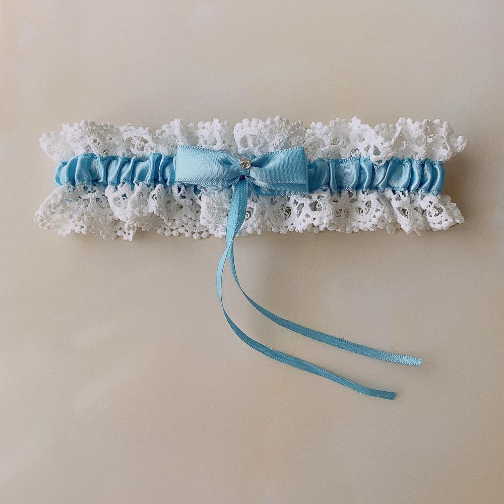 

Kasure оптовая продажа для женщин и девочек, принцесса, косплей, свадебная вечеринка, свадебное кружево с цветочным принтом, синее кольцо на ногу, чулок, подвязка 35-60cm