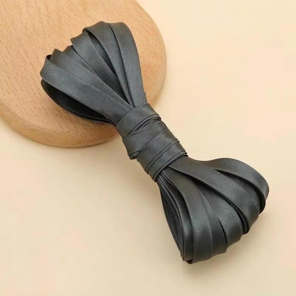 1CM Fabric Edge Sewing Ribbon Cord Rope Sateen 10MM Width 4-Fold Iron Free Bias Tape Colorful Clothing Accessories