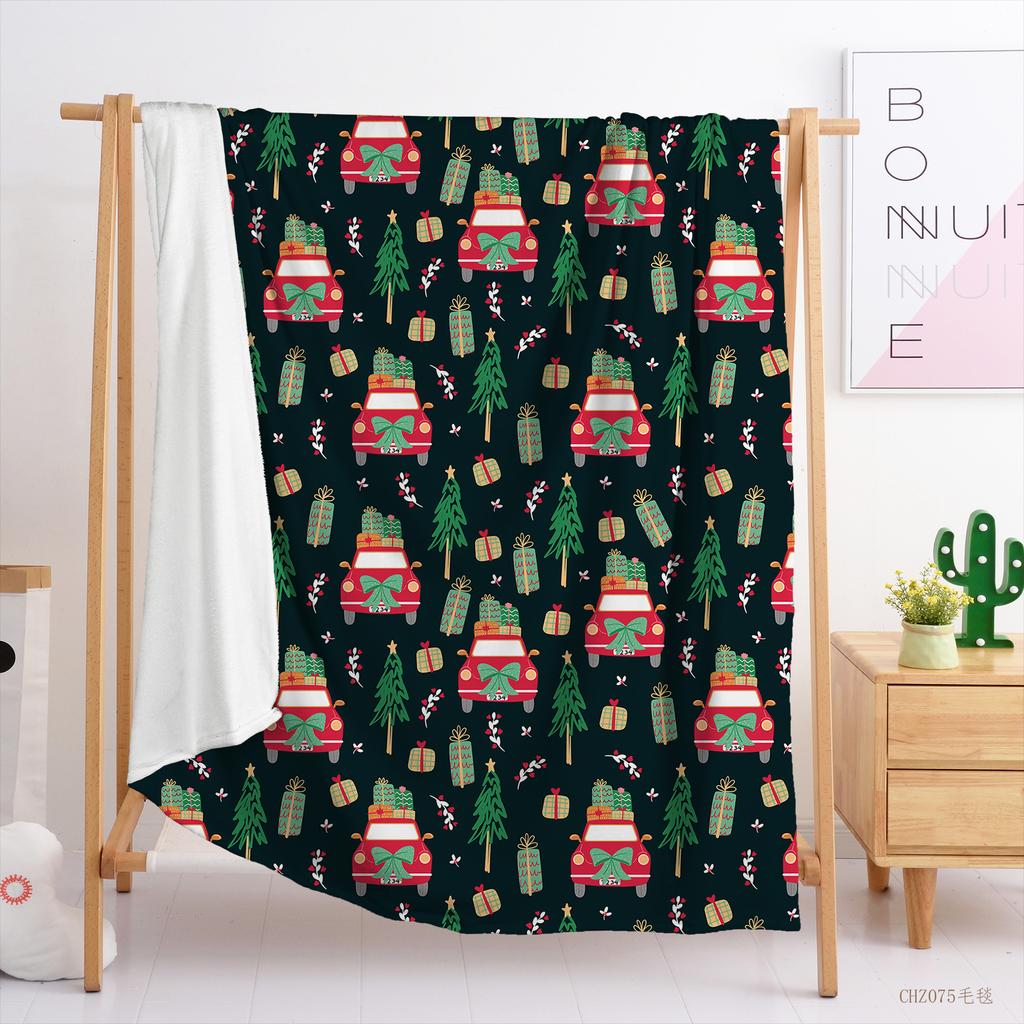 Christmas themed blanket print wish flannel blanket blanket