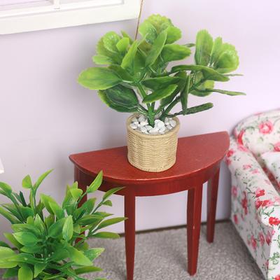 1:12 Puppenhaus Miniatur Simulation Grünpflanze Minze Baum Topfpflanze Mini Blumen Topf Ornamente Modell Haus Garten Dekor Spielzeug