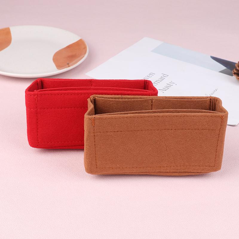 Taschen-Organizer für Mini-Taschen-Aufbewahrungstasche, die Liner-Tasche, Filz-Geldbörseneinsatz, Handtasche-Liner-Tasche