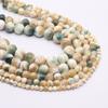1String, Green Natural Shell Beads, Handmade Round Spacer Beads, for DIY Necklace Accessories, Jewelry Making, Unique St Patrick's Day Gift, 38cm