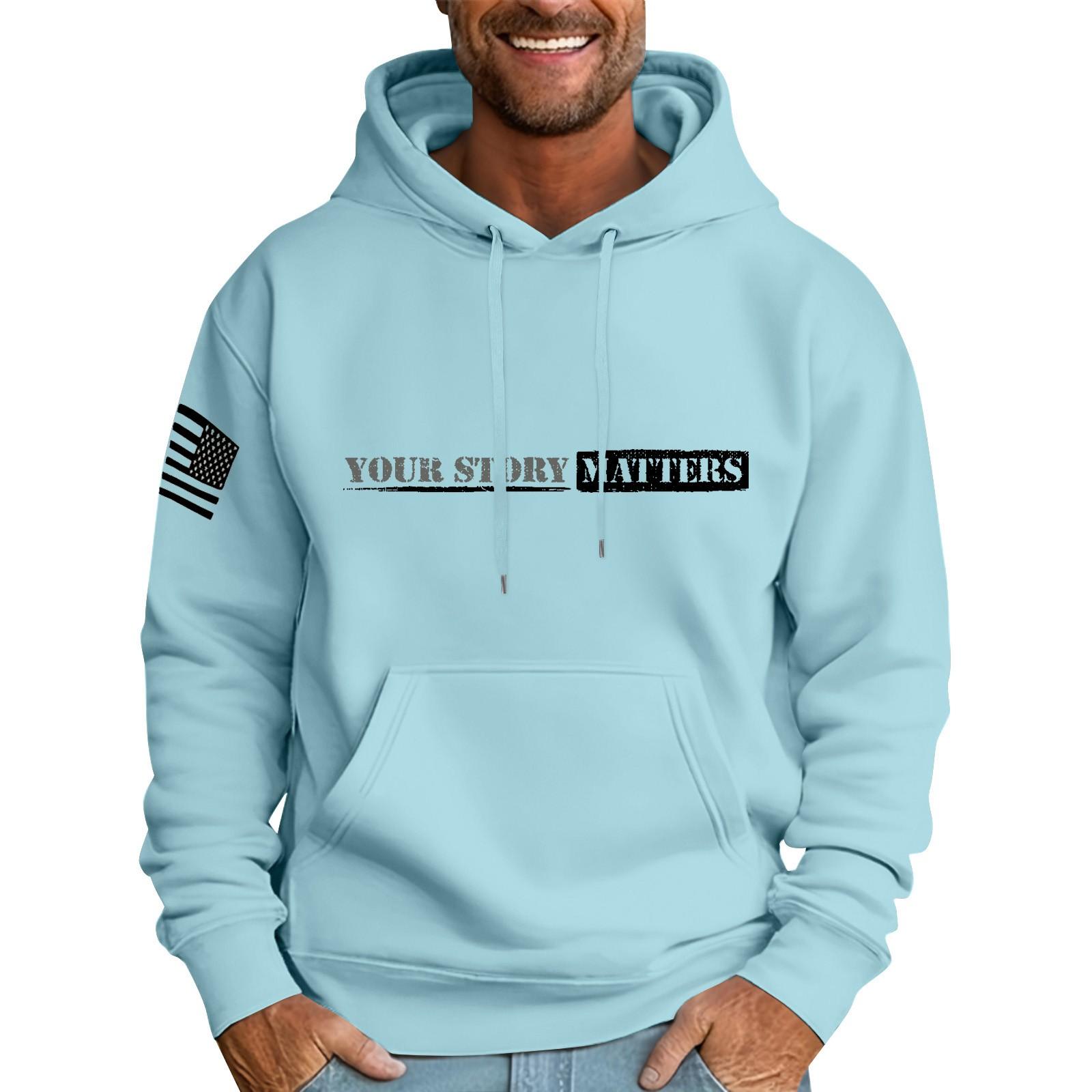 

Мужская свободная толстовка с капюшоном и принтом флага, мужская повседневная модная спортивная толстовка XXXXXXL