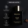 Bella Vita Luxury CEO MAN Perfume 100ml | Long Lasting | Eau De Parfum | Lemon, Lavender, Tonka, Mandarin & Vetiver | Ideal Gift for Man