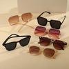 6Pcs Women's Classic Color Matching Simple Retro High-End Classic Accessories Mixed Frame Bestie Gift Set Glasses