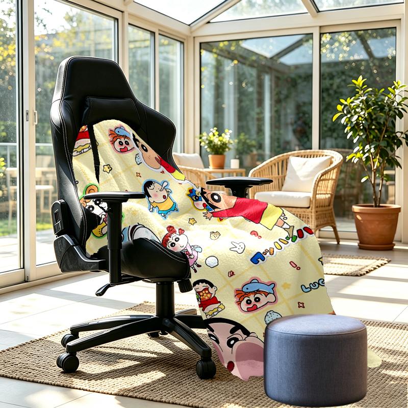Crayon Shin Print Blanket - Soft & Comfortable, for Bedroom, Travel, Sofa, Home Decoration - Birthday Christmas Gift for Friend