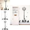 Quality Home Decor Wallpaper Pvc Wall Stickers With Cartoon Animal Butterfly And Cat Design**