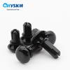 Nylon Expansion Rivet Set: Male-Female White/Black Snap Button for PC Board
