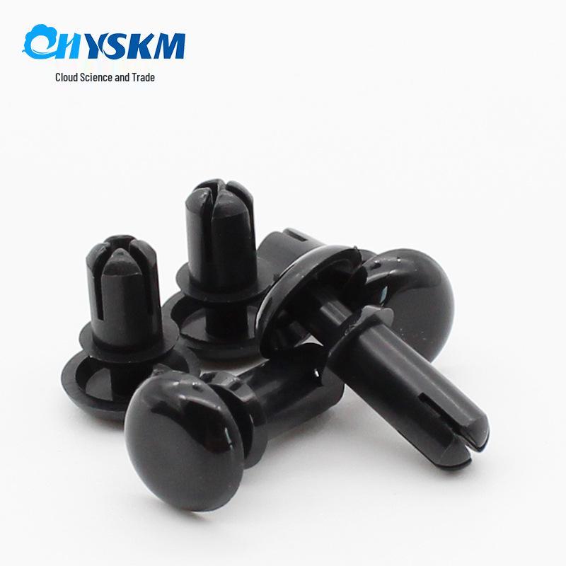 Nylon Expansion Rivet Set: Male-Female White/Black Snap Button for PC Board