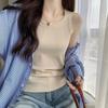I-shaped Sling Vest Women's Inner Summer Collarbone Round Neck Tight Suit Bottoming Anti-light Sleeveless Outer Top