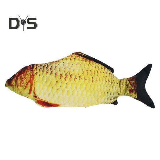 Flopping Fish Cat Toy with Catnip Interactive Automatic Floppy Carp Kitten Kicker Toy Electric Realistic Plush Wiggle Fish for Indoor Cats Dogs