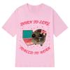 Nato Per Sterminare Costretto A Lavorare Criceto Triste Divertente Meme Maglietta Donna Estetica Moda Vestiti Estivi Casual Vintage Y2k Magliette Top