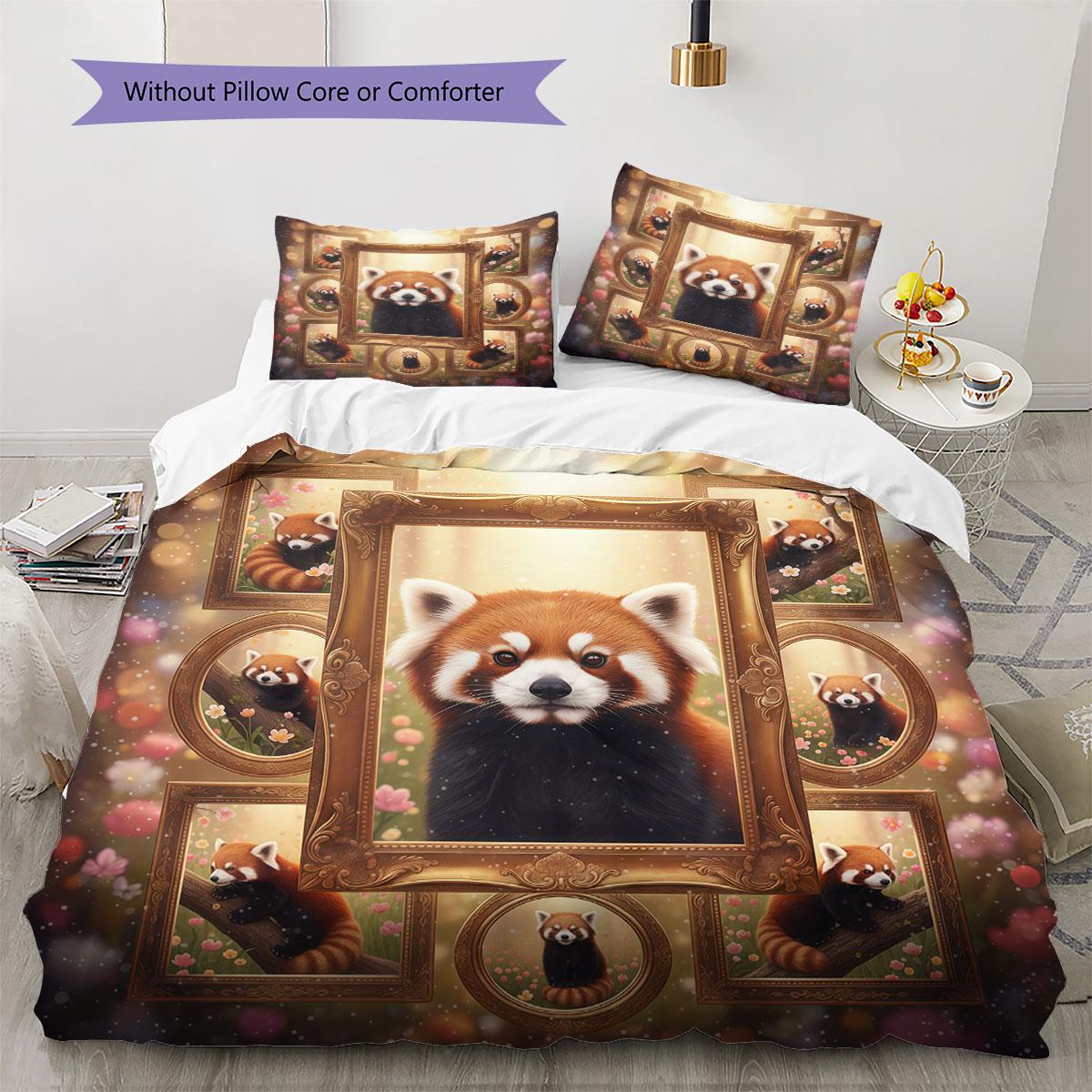 

Animal frames Pattern Bedding Quilt Set Quilt Cover Pillowcase Home Decoration Birthday Gift (1 * duvet cover + 2 * pillowcase, without core) 135x200cm