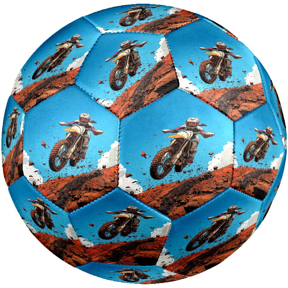 off road motorcycles Theme Size 5 Soccer Ball, Suitable for Both Indoor and Outdoor Matches, a Gift Suitable for Everyone.