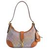 Hamptons 27 Imprimé Lettres Cristal Signature Tissu Jacquard Et Cuir Tanné Végétal Sac à Bandoulière Grand Sac à Bandoulière Femme CCX16-B4F98