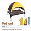 Outdoor Camping Dog Tent,Elevated-Dog Bed with Removable Canopy-Portable Cooling Raised Pet Cot Bed for Dogs and Cats