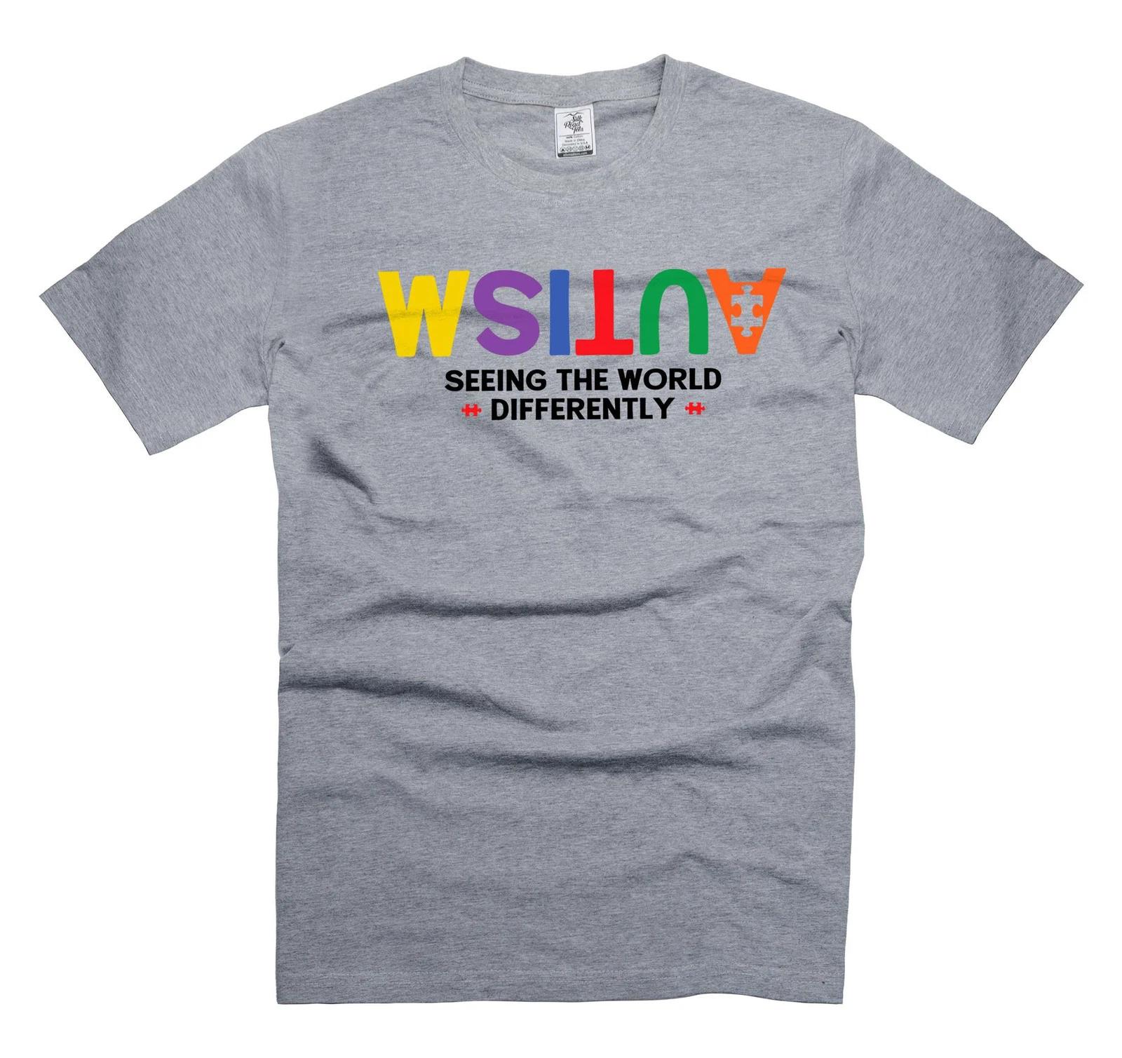 Autism Shirt Seeing The World Differently Tee Shirt Autism Puzzle Shirt 3XL